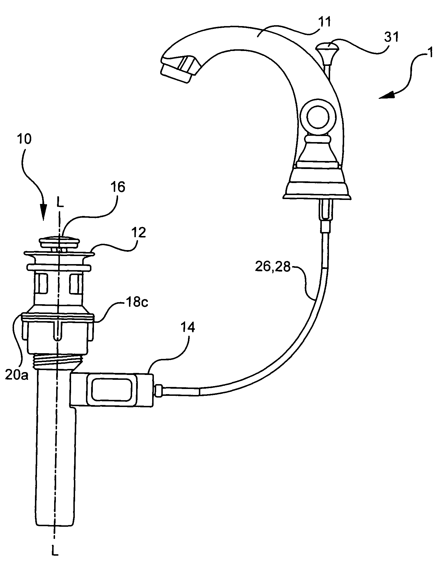 Drain assembly for rapid installation in sanitary vessels