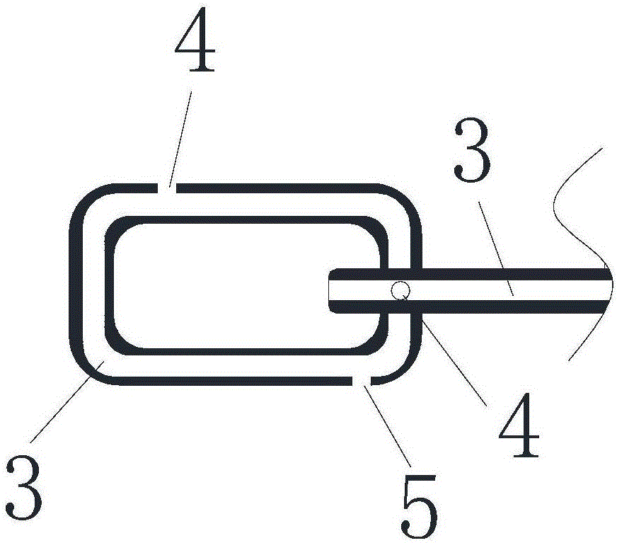 Automobile anti-skid chain capable of melting ice