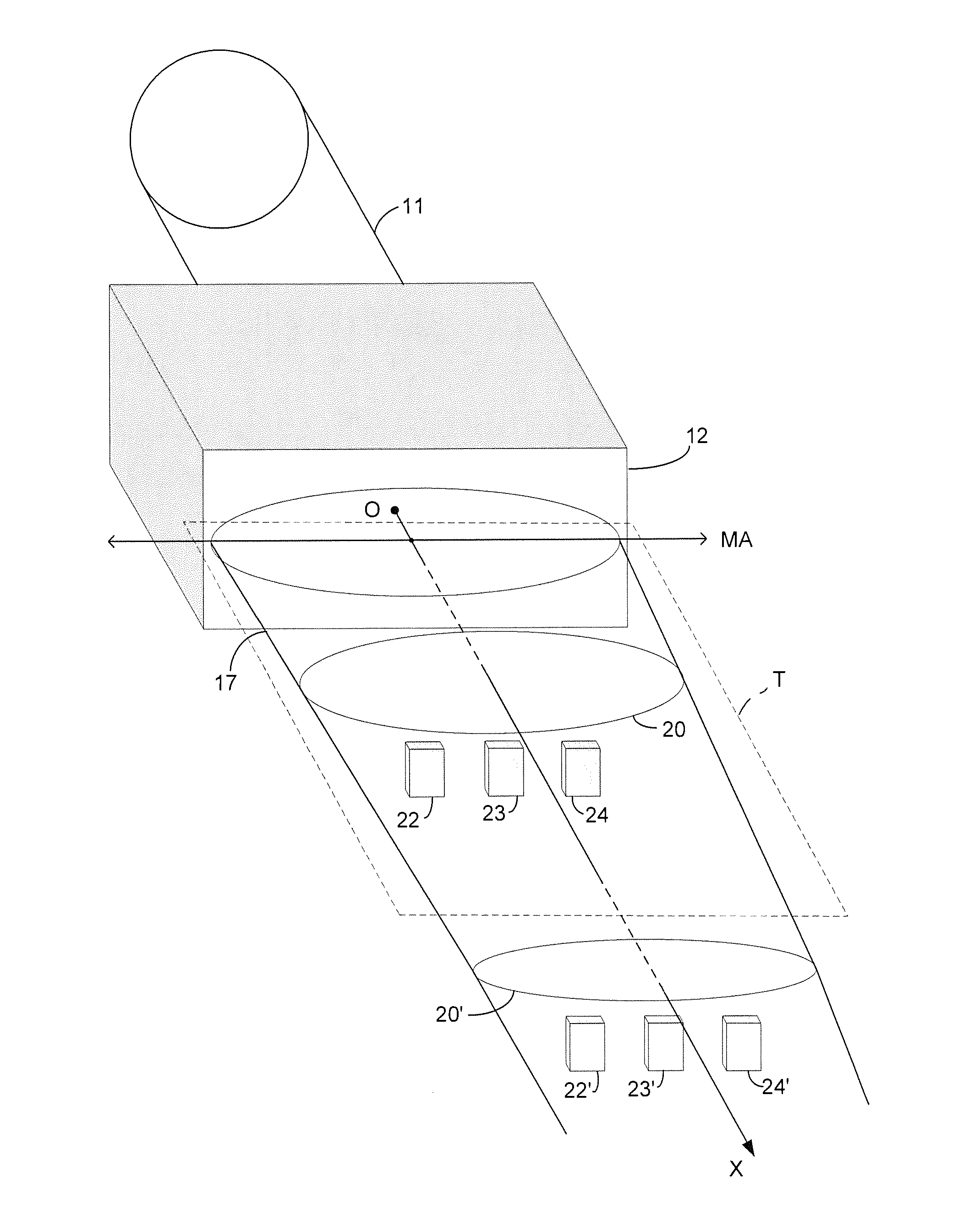 System and method for continuous flow production of nanometric or sub-micrometric powders by the action of laser pyrolysis