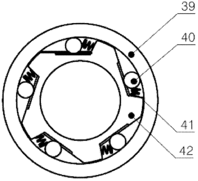 Mechanical supercharger structure with speed-increasing and shock-absorbing functions