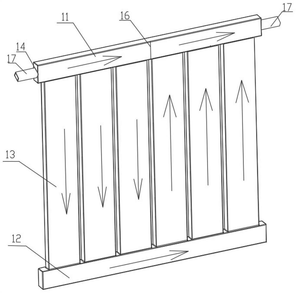 Radiating air-conditioner terminal converting energy asymmetrically