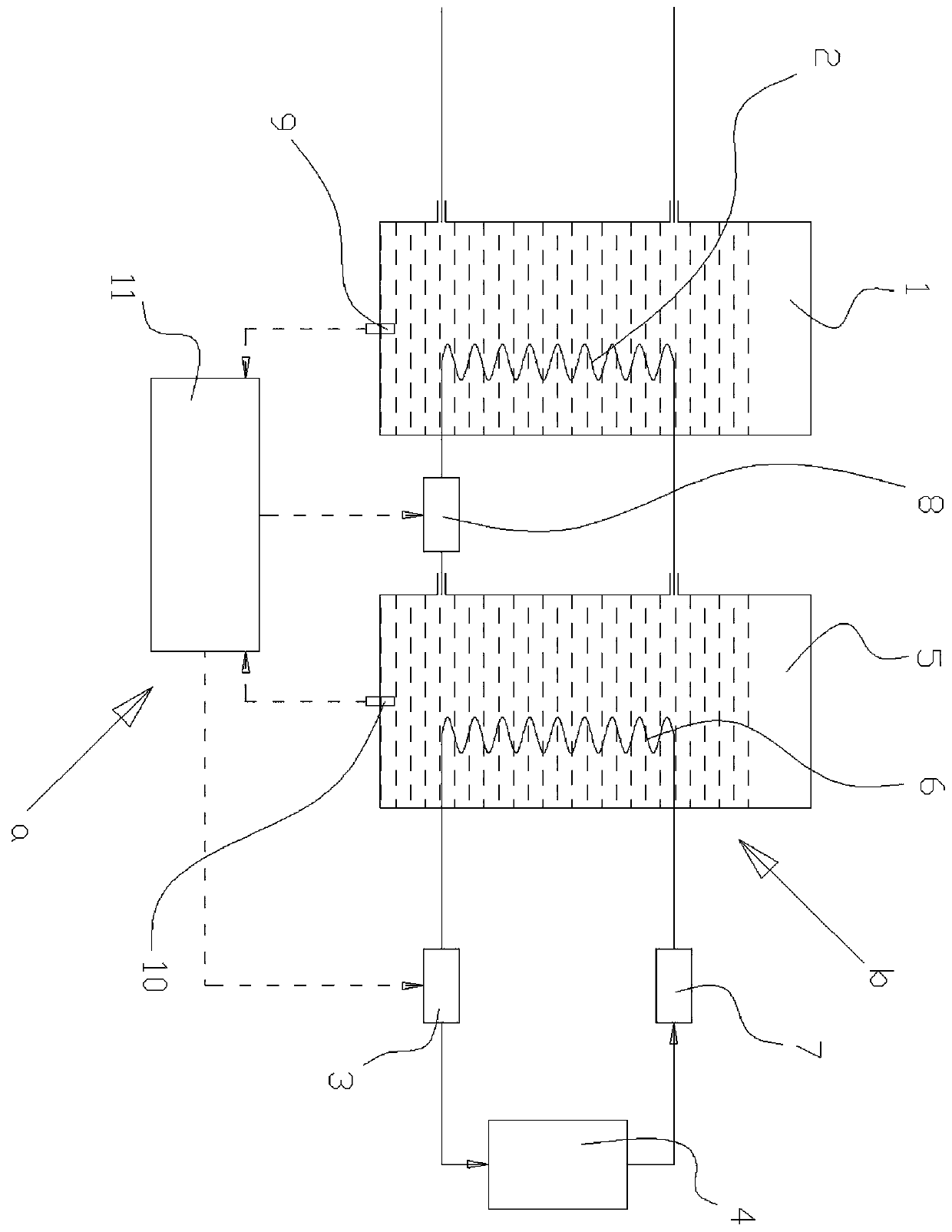 Temperature control device of plate processor solution