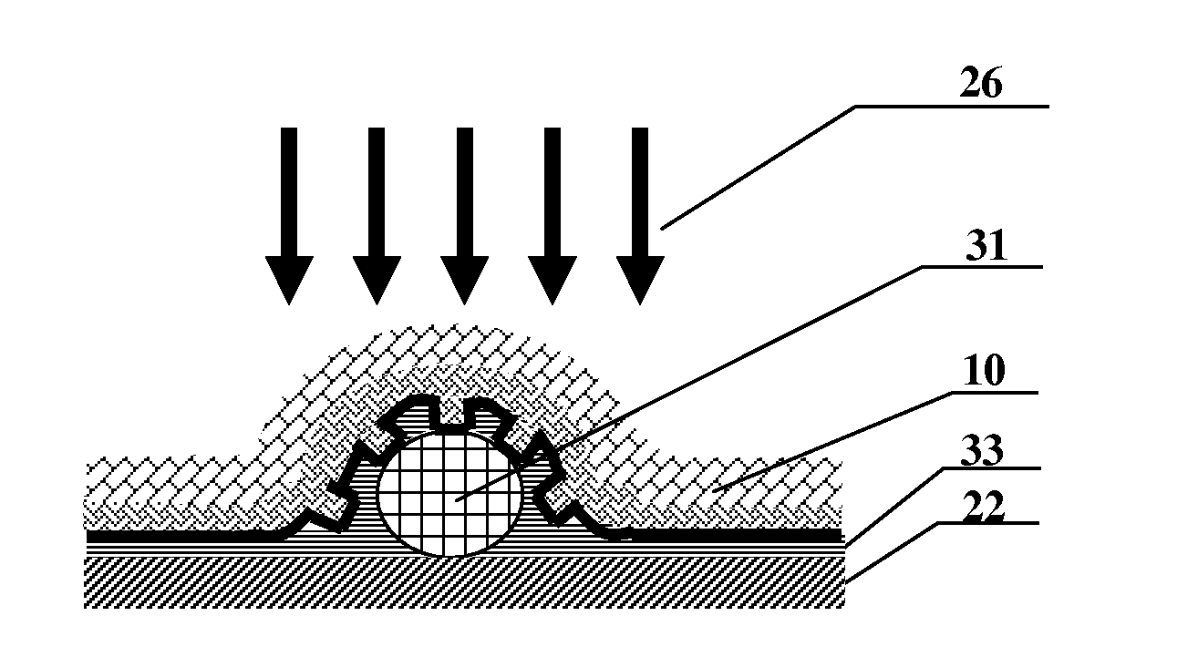 Flexible nanoimprint mold, method for fabricating the same, and mold usage on planar and curved substrate