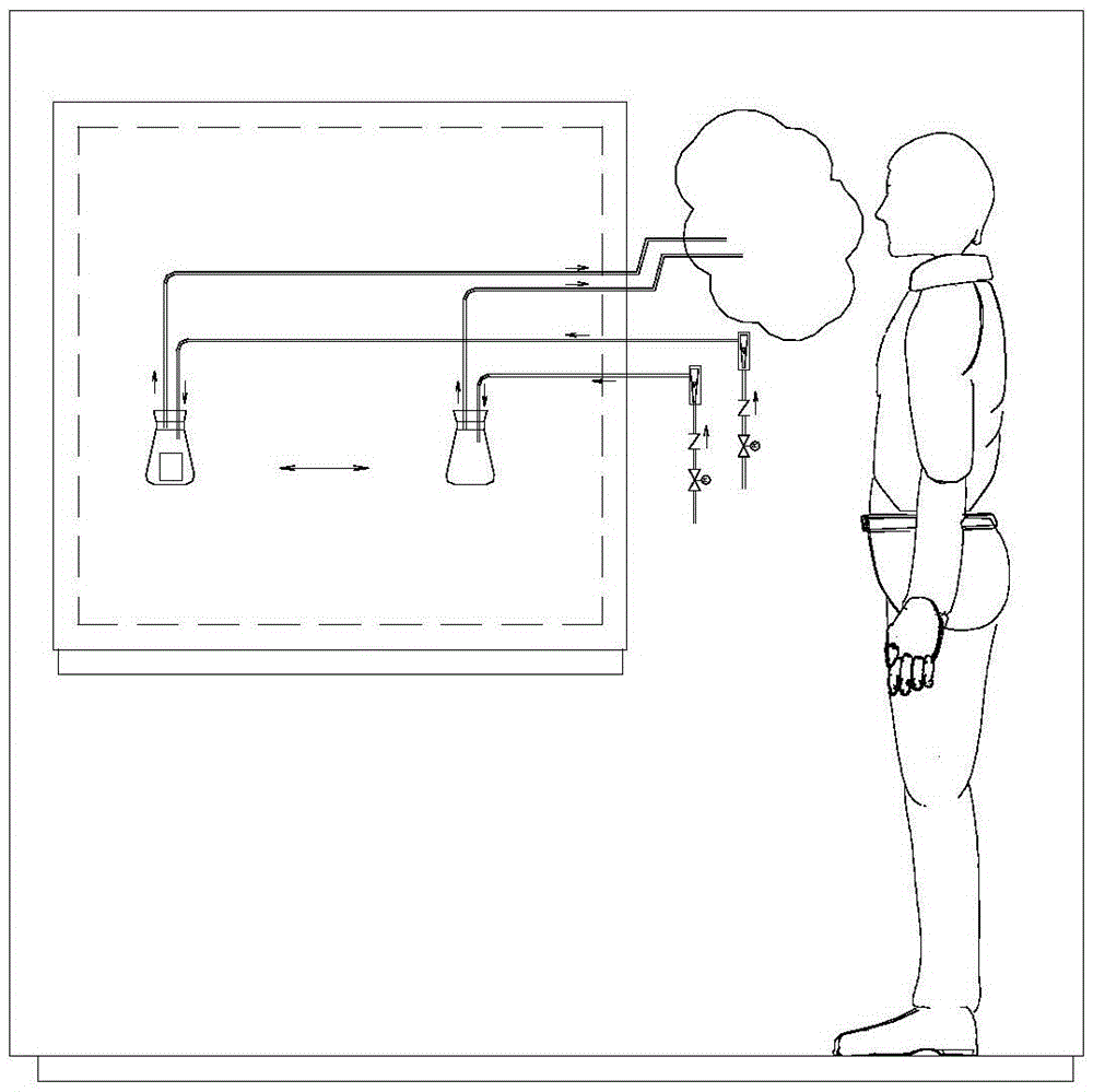 Odor smell test standard case and odor test method implemented by the aid of same