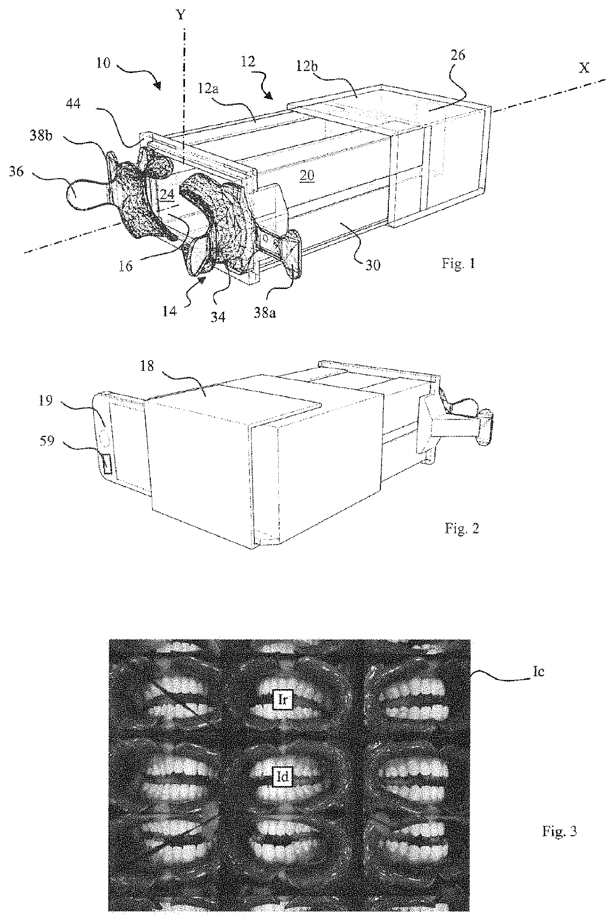 Dental imaging device for colorimetric and/or translucence calibration