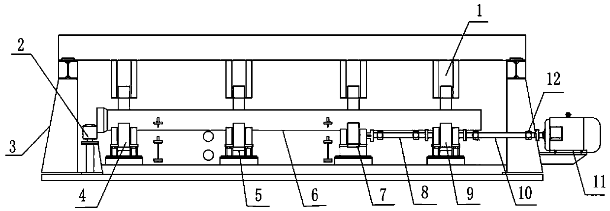 Cement lining device of centrifugal spherical graphite cast-iron pipe