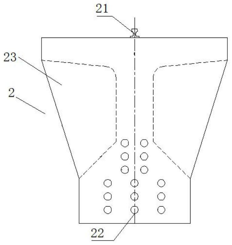 Concrete service bridge for opening and closing gate of large-span prestressed flood retaining gate and construction method