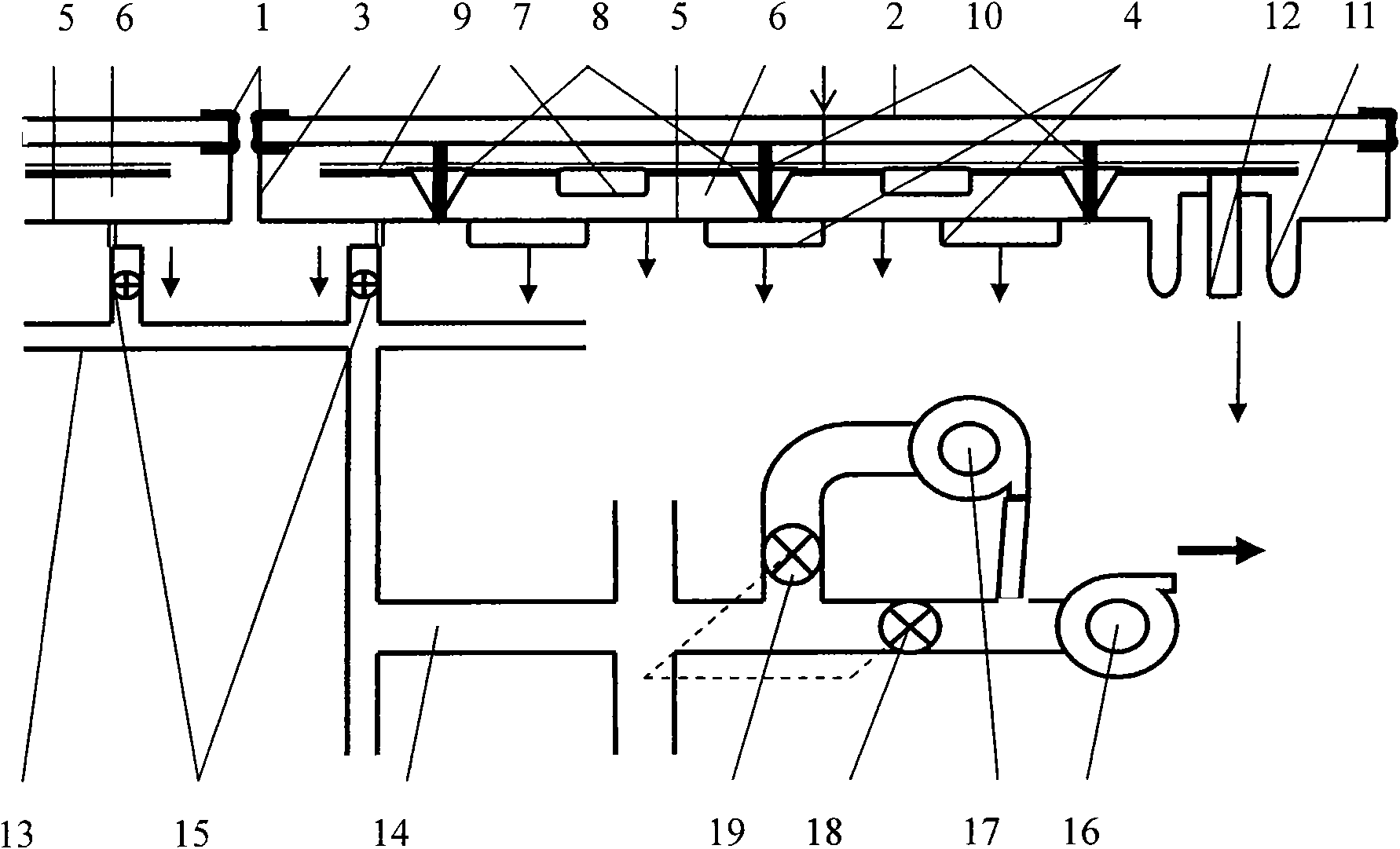 Method and equipment for providing vacuum heat insulation for solar system by negative pressure source