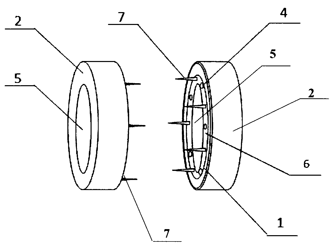 Magnetic device suitable for anastomosing small vessels