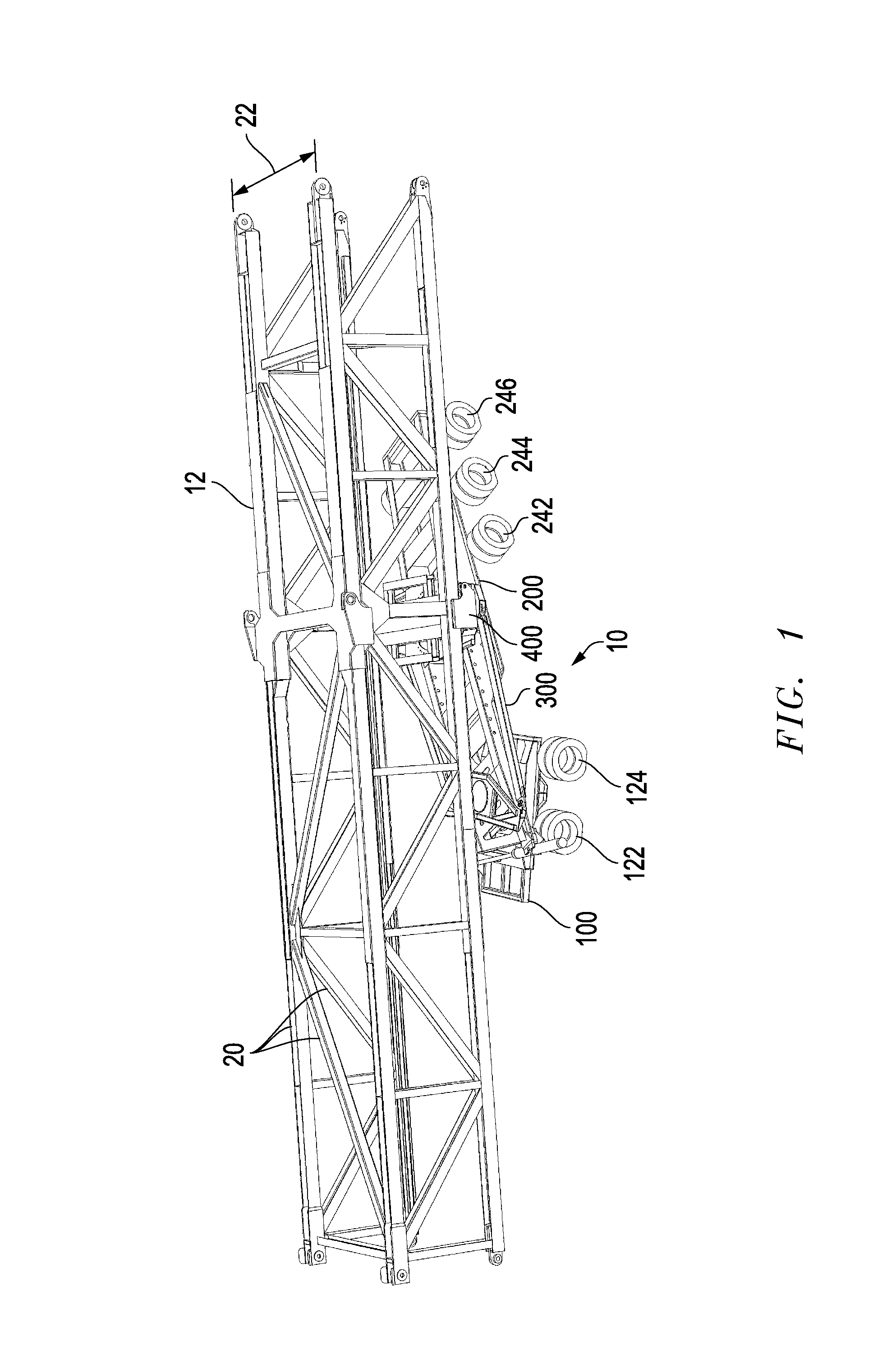 Mechanically steered articulating dolly transport system