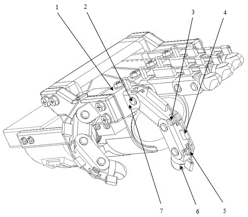 Passive mechanical artificial limb mechanism controlled by electromagnet