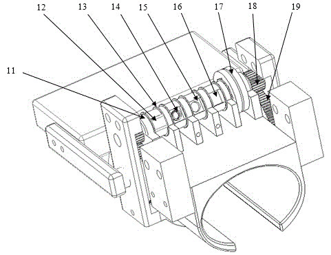 Passive mechanical artificial limb mechanism controlled by electromagnet