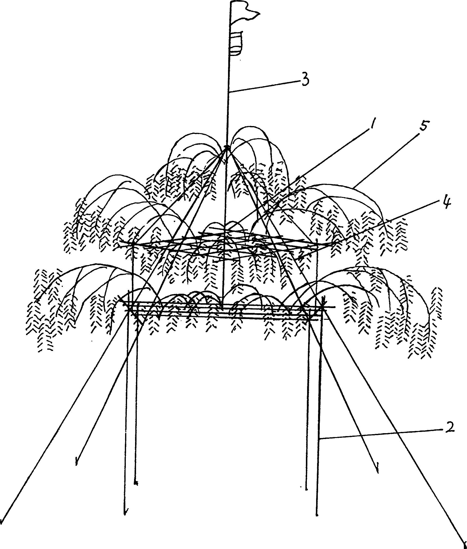 Method for making iron flower