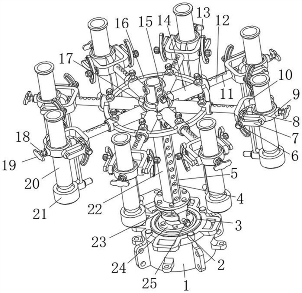 A chemical experiment test tube rack