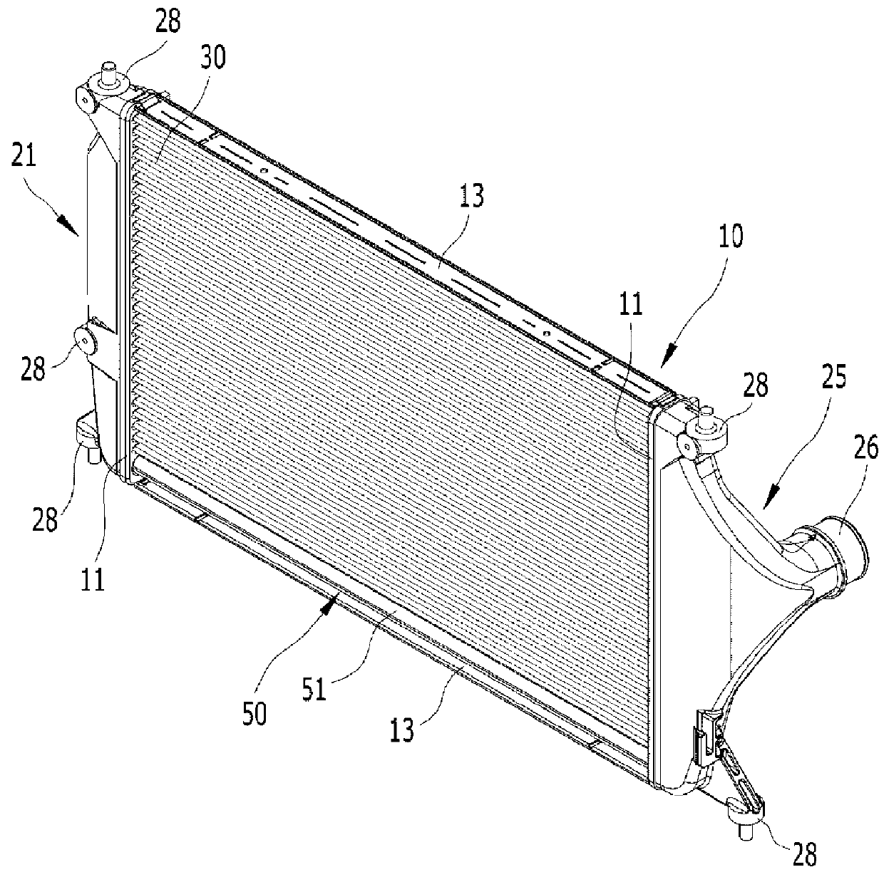 Intercooler for vehicle