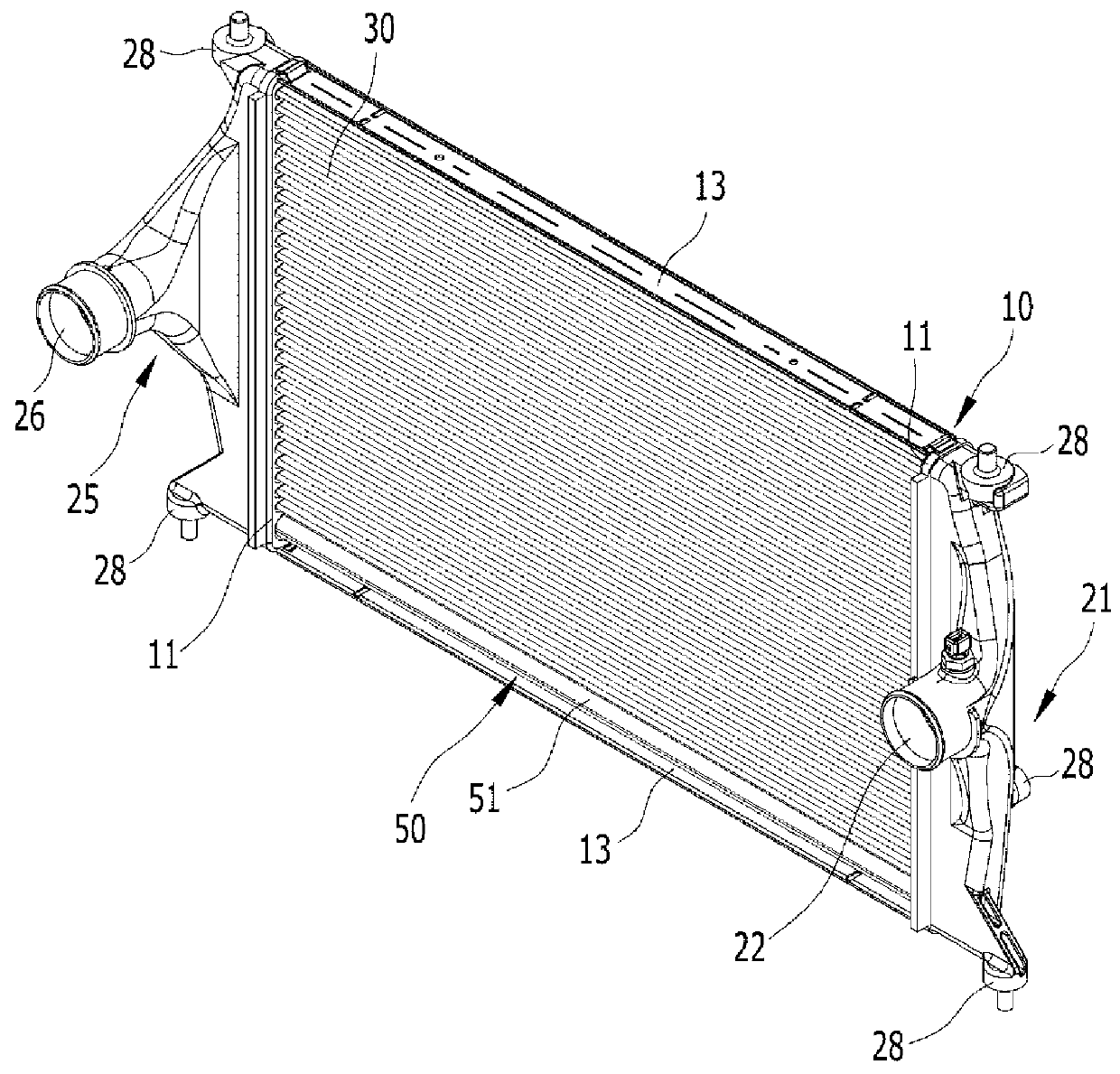 Intercooler for vehicle