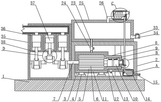 Heat regeneration system of combined heat and power cogeneration unit