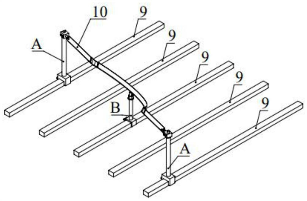 Laser processing device for special-shaped light and thin flexible titanium alloy part for aero-engine