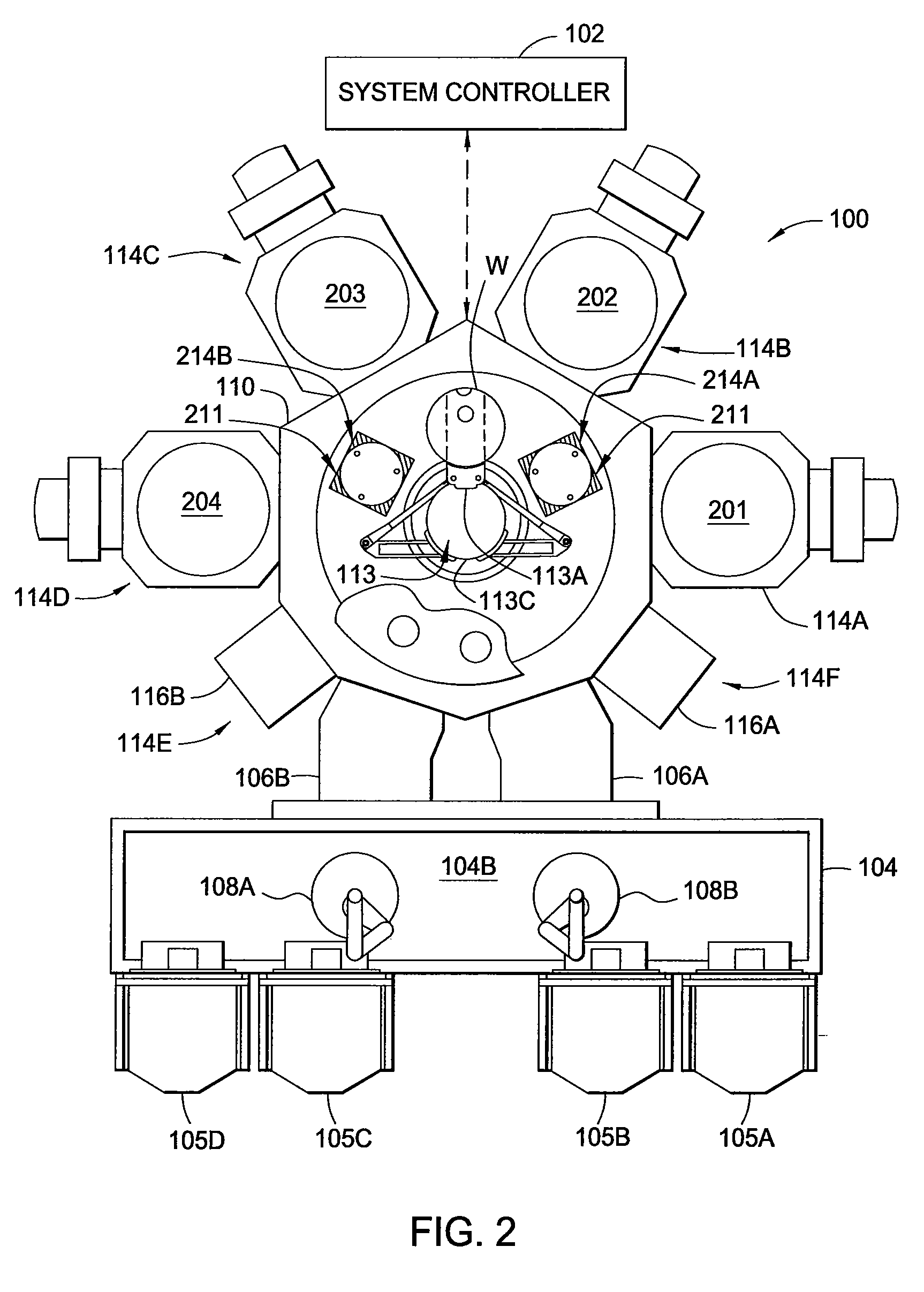 Integrated vacuum metrology for cluster tool