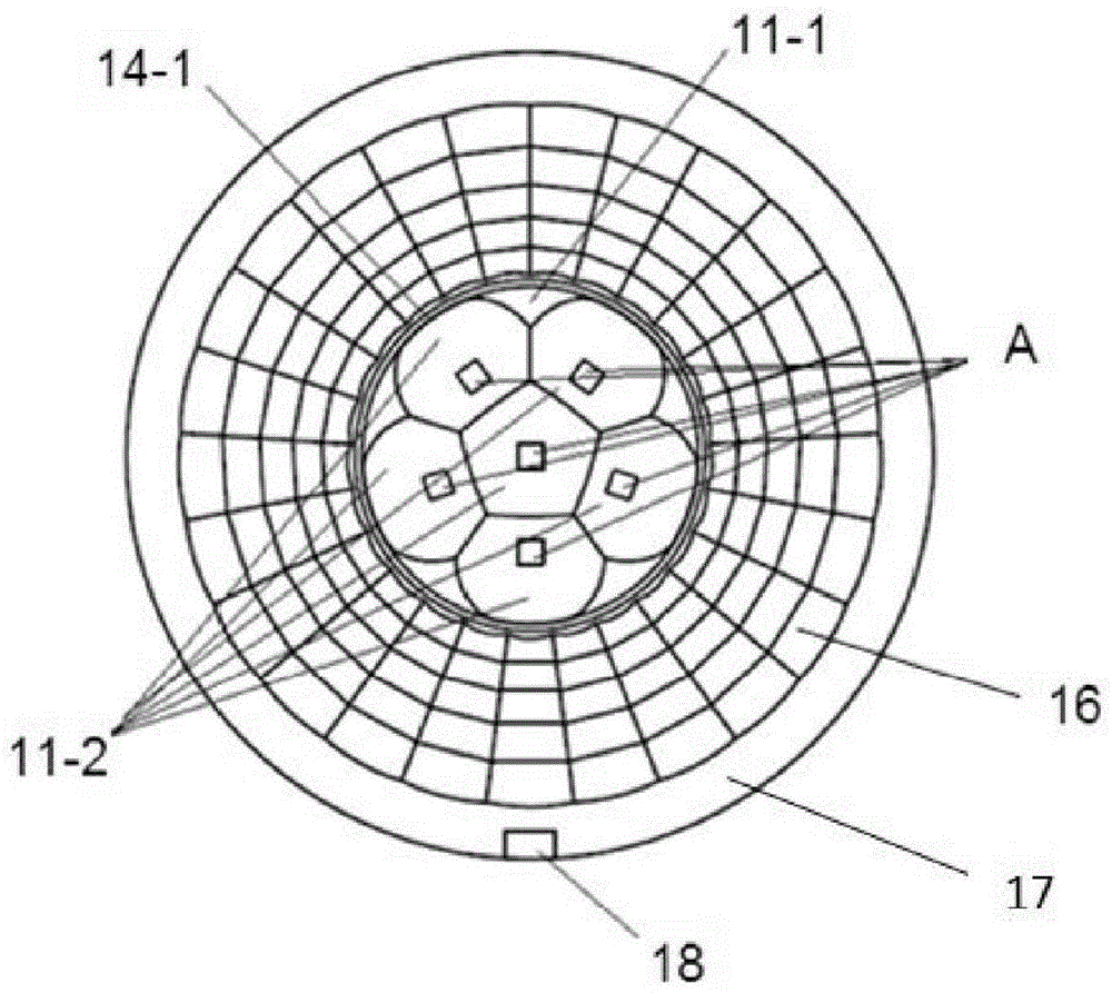 Light-distributing lens and equipment for discrete LED (light-emitting diode) light source