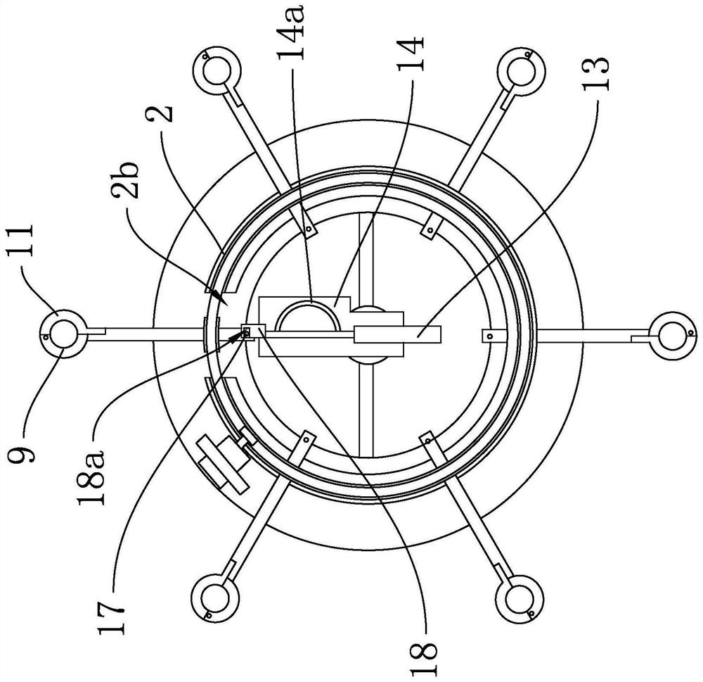 A six-wire high-voltage line sub-coil installation device