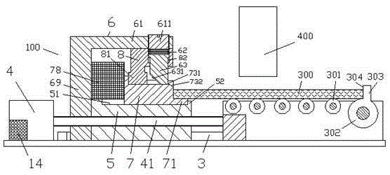 Workbench device adjustable in speed and used for board machining and using method of workbench device