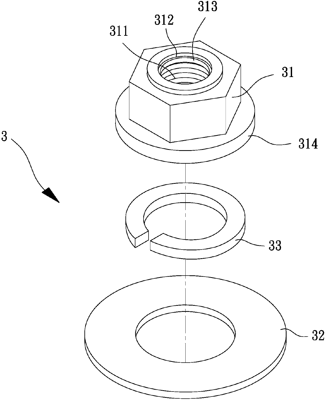 A FAN and a combination structure of a fan wheel and a rotating shaft