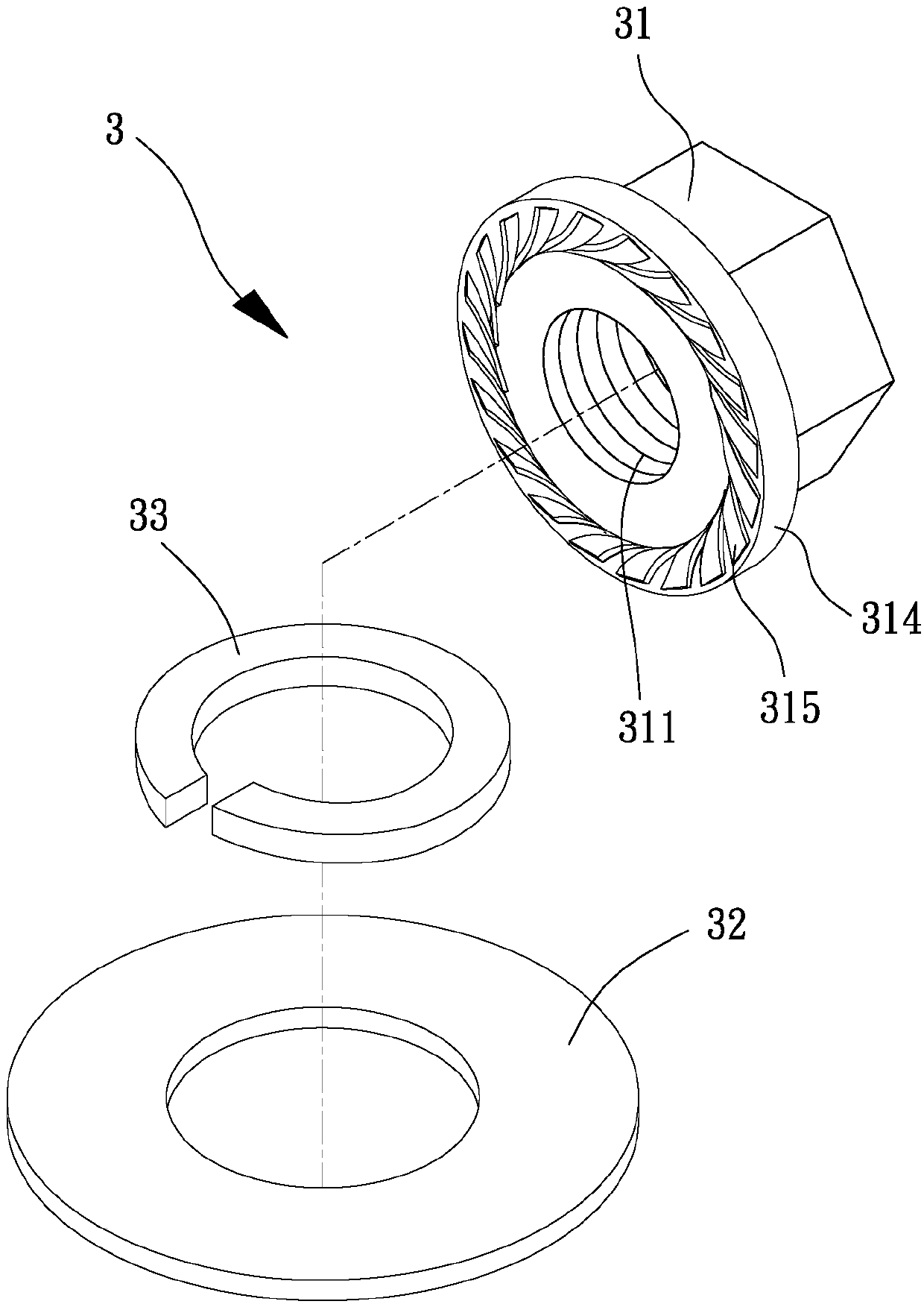 A FAN and a combination structure of a fan wheel and a rotating shaft