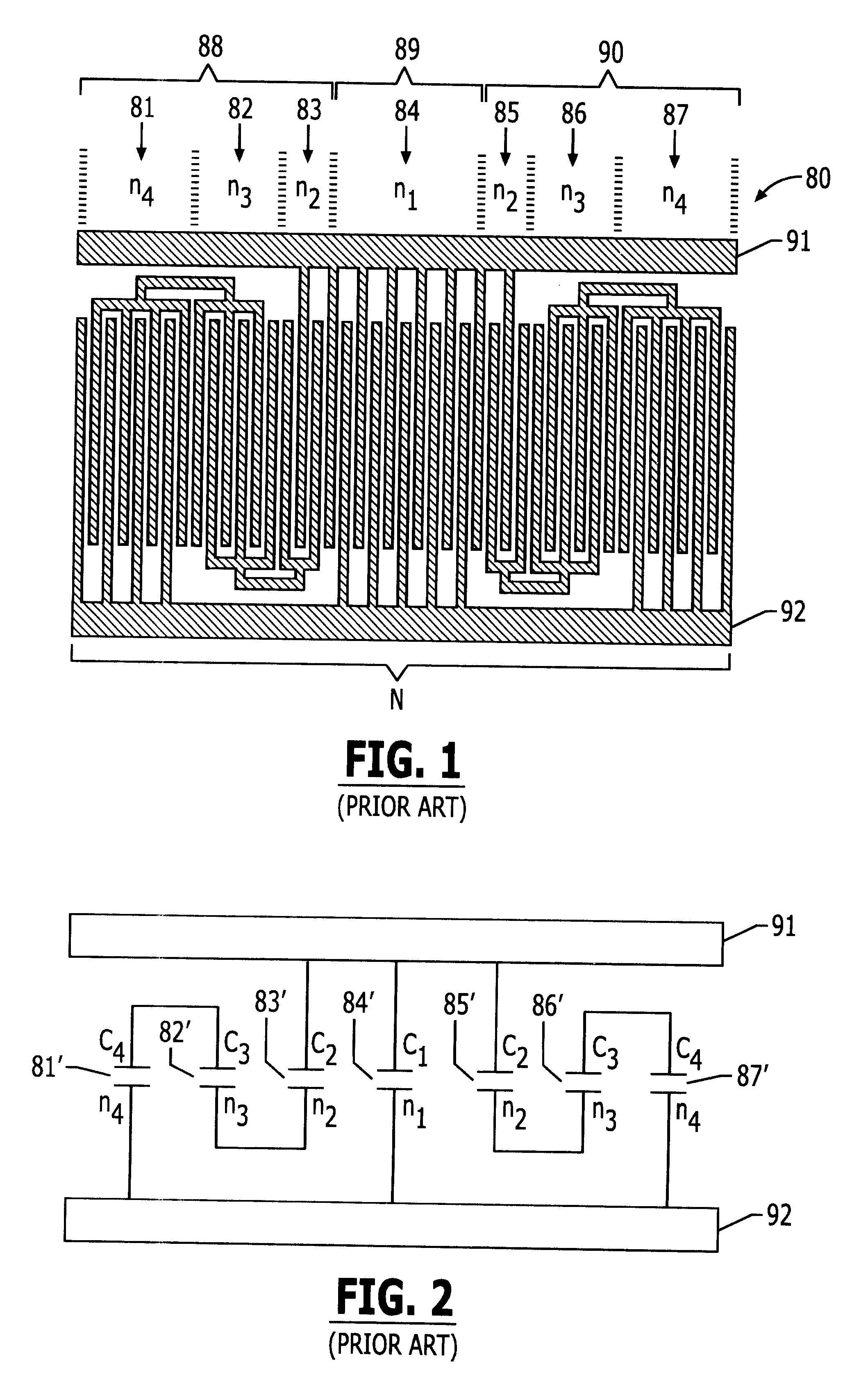 String weighted surface acoustic wave transducer