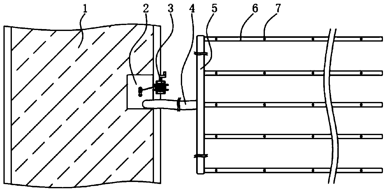 Agricultural field crop cultivation irrigation device