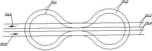 Rail cross turnout in multi-directional intercommunication