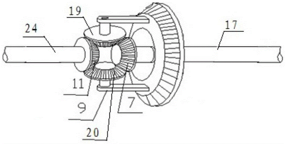 Constant-speed transmission device used for power generation of wind turbine and fuel engine