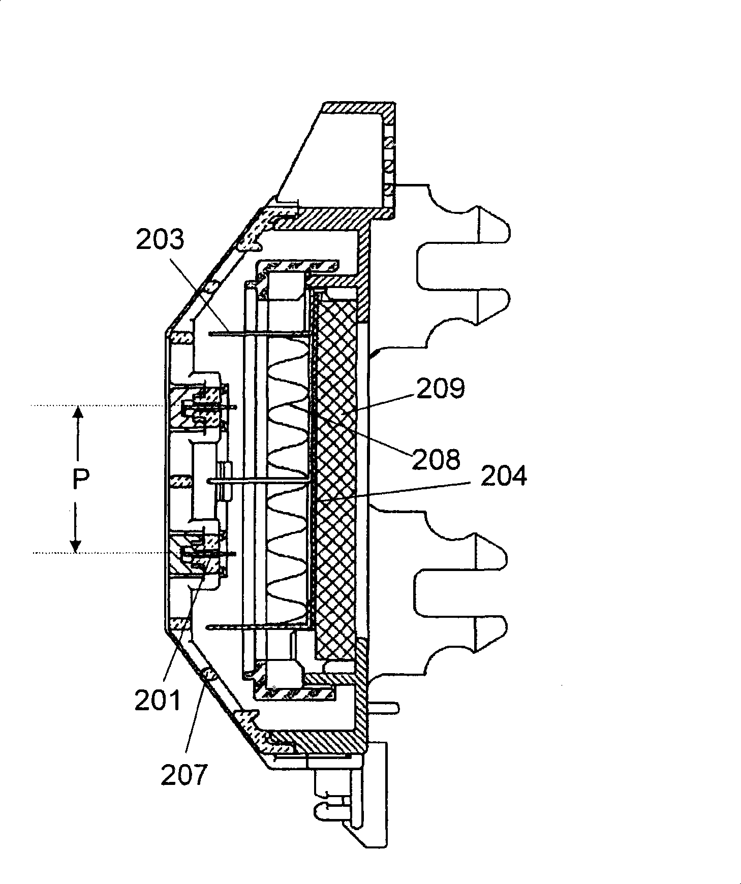 Electric dust collecting unit