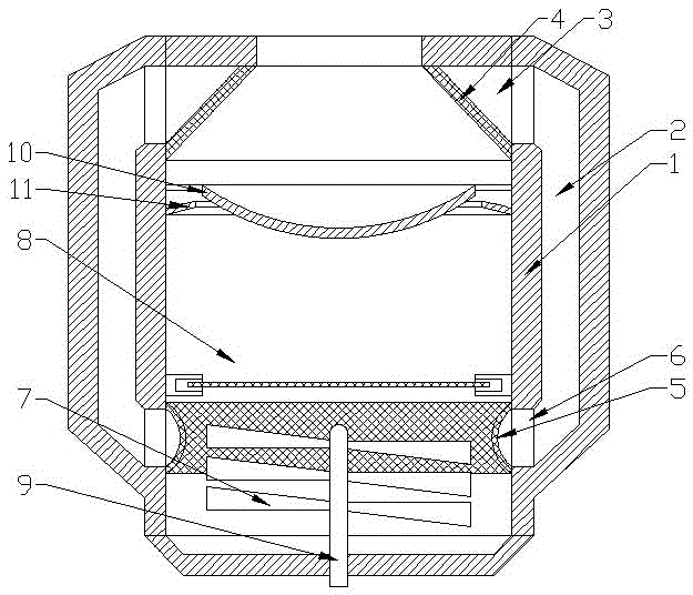 Self-collecting turbine dust-free crusher