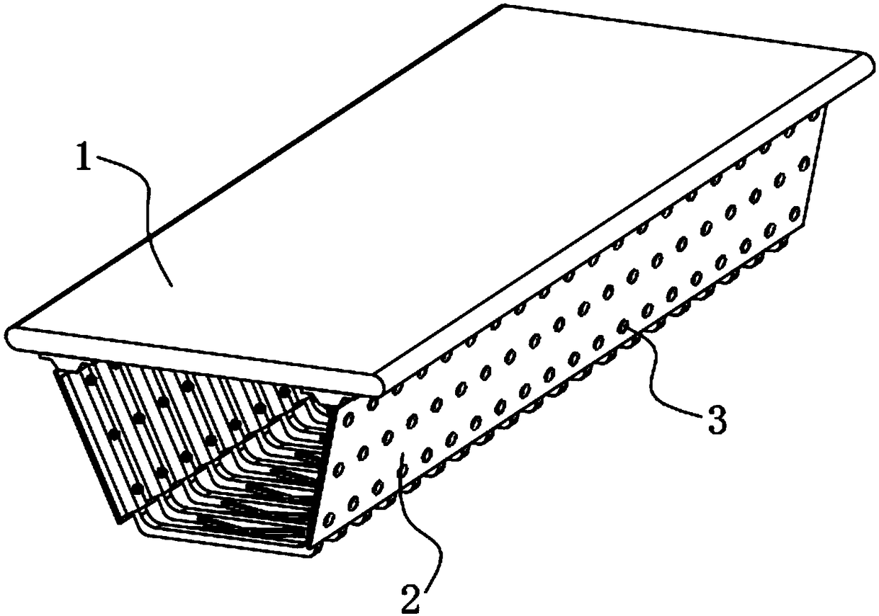 Bamboo-wood and steel composite box girder based on bolt connection