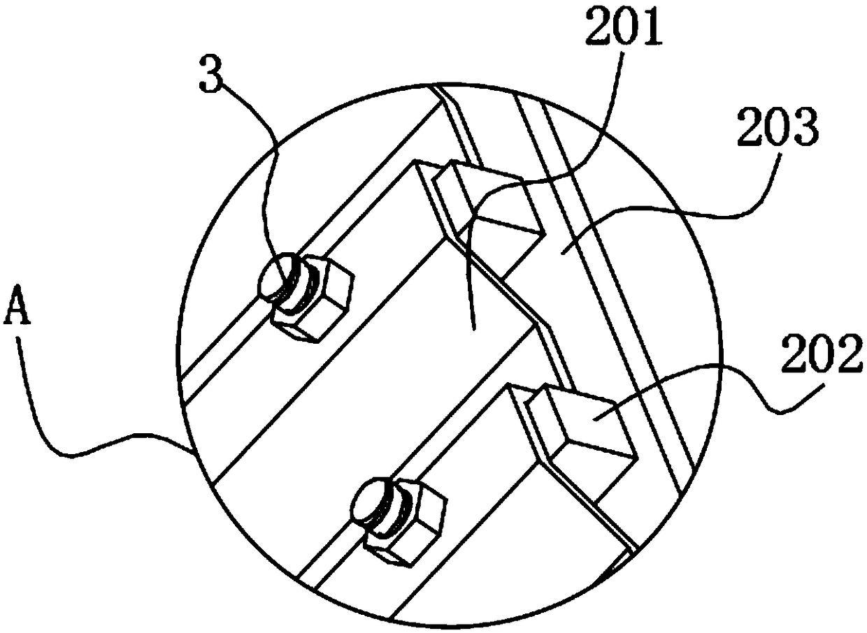 Bamboo-wood and steel composite box girder based on bolt connection