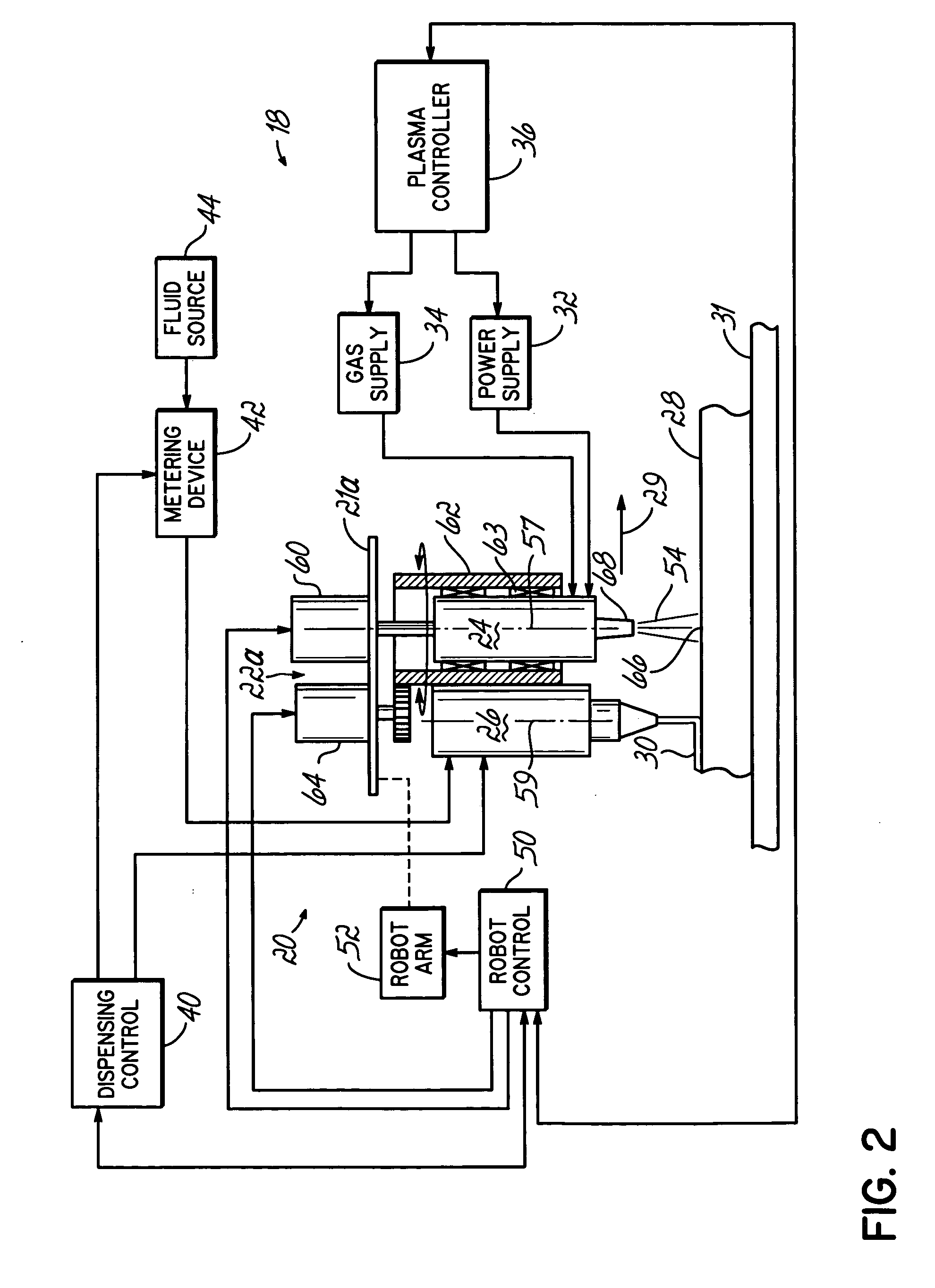 Apparatus and method for plasma treating and dispensing an adhesive/sealant onto a part