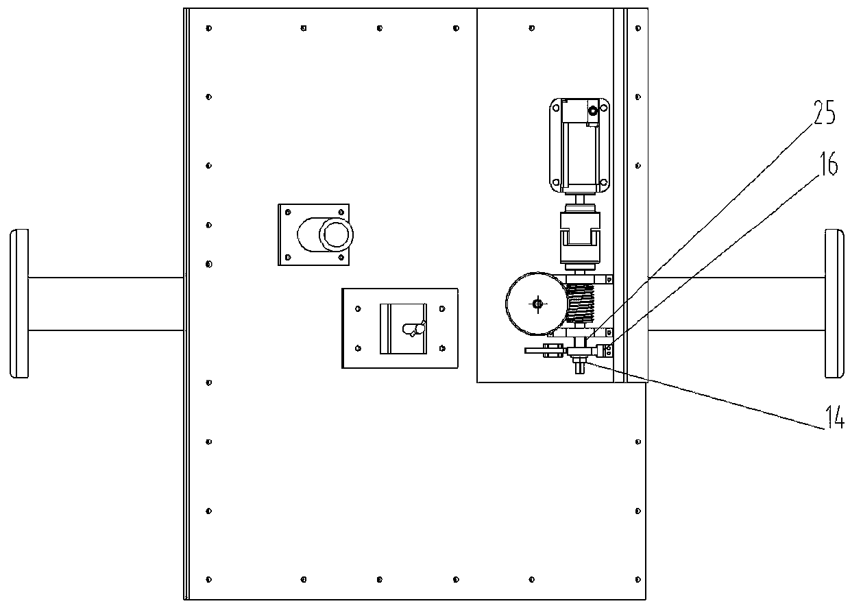 Flow controlling device of gate type magnesium alloy cast rolling machine front box