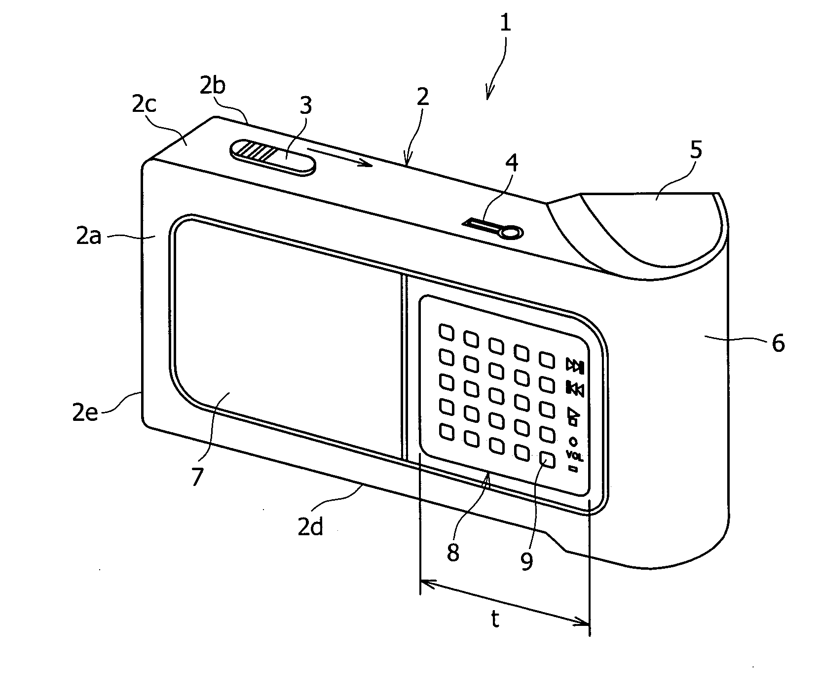 Portable electronic device, display method, program, and graphical user interface thereof