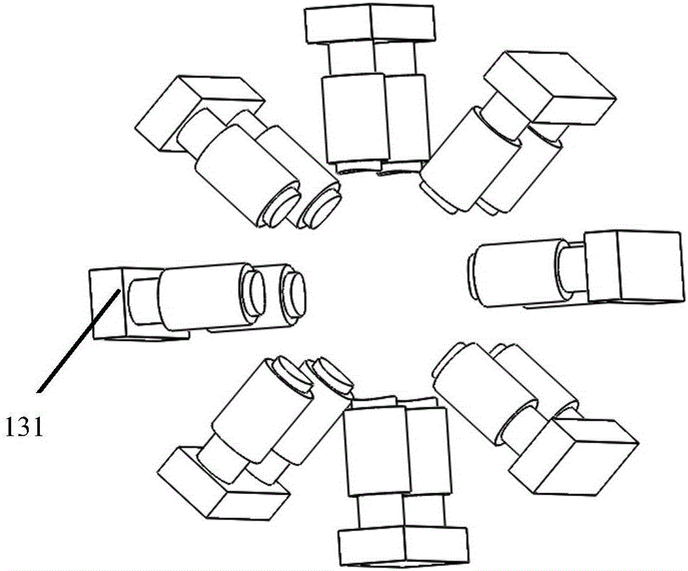 Like-pole-type eight-pole radial electromagnetic suspension bearing