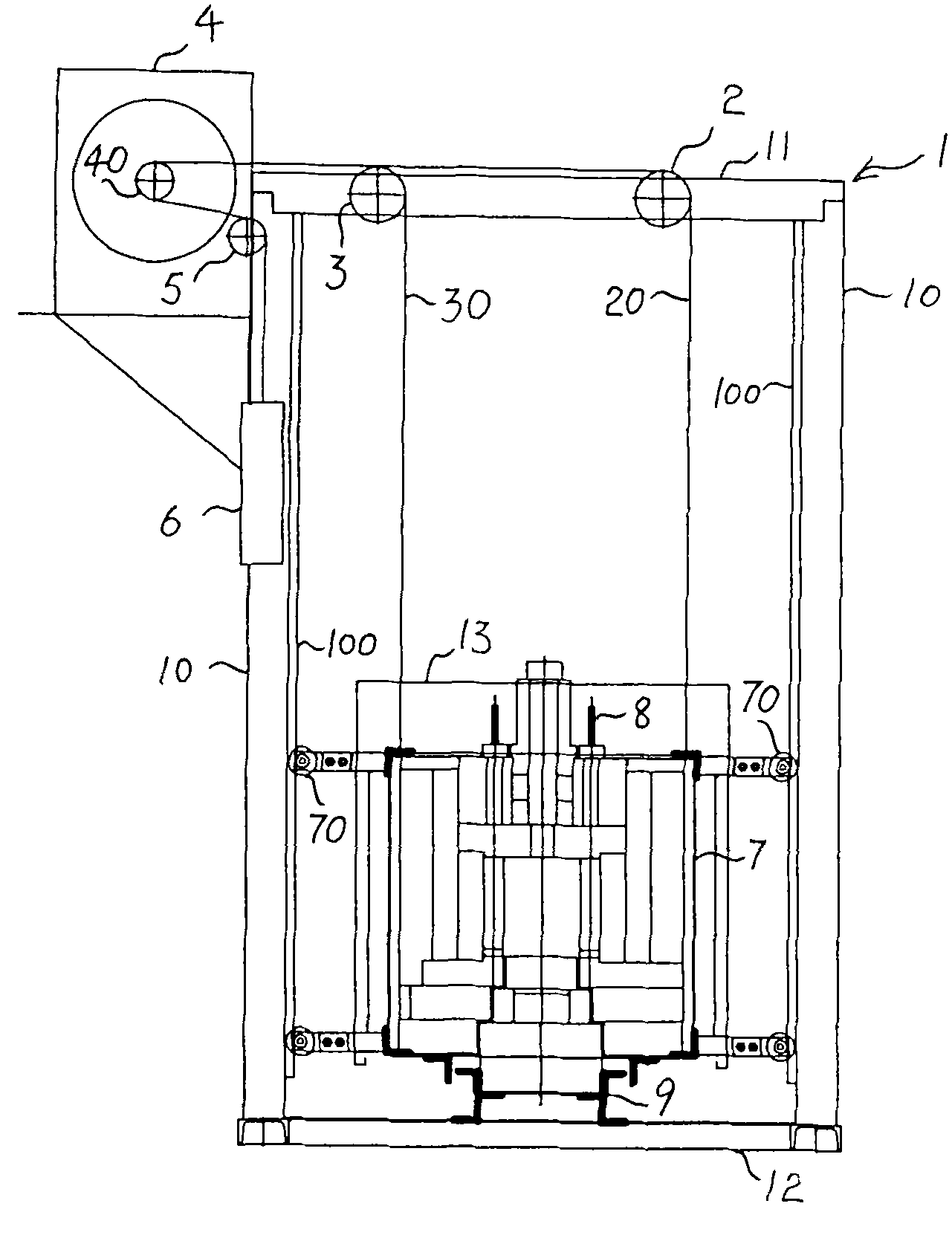 Bell-type electric elevator furnace