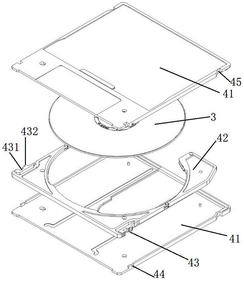 Automatic read-write device for double-sided disc