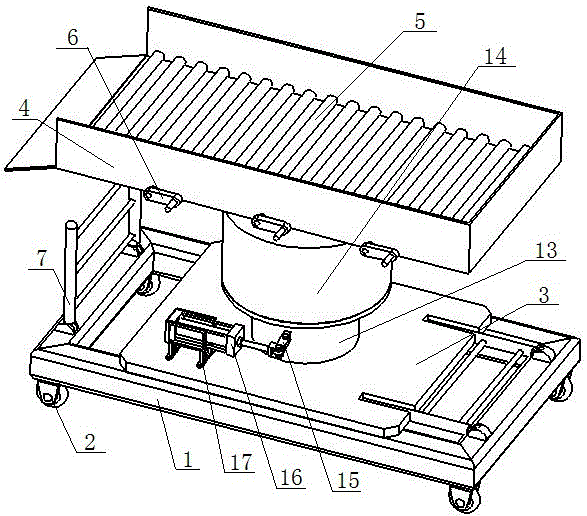 Simple carrying and discharging truck