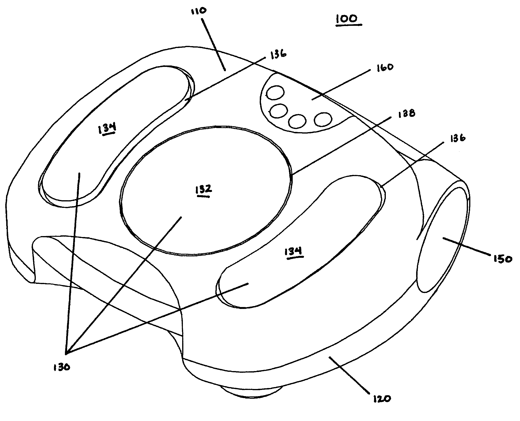 Body part treatment device with air diverter