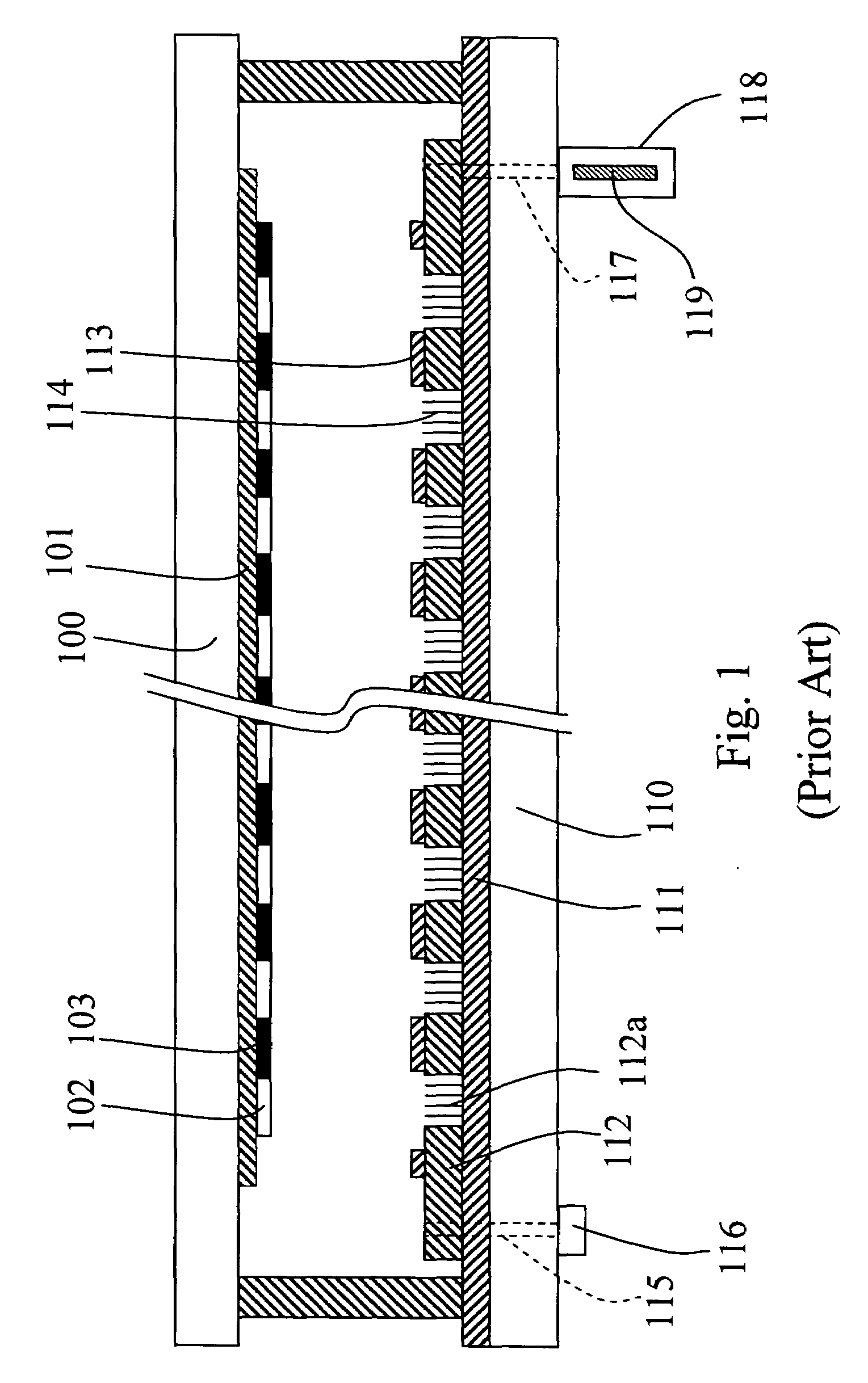 Field emission system and method for improving its vacuum