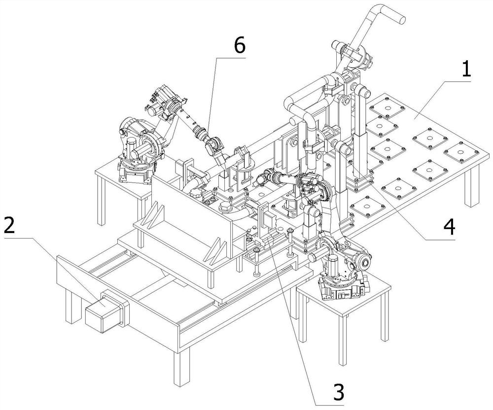 Intelligent welding equipment for air conditioner compressor air suction pipe production