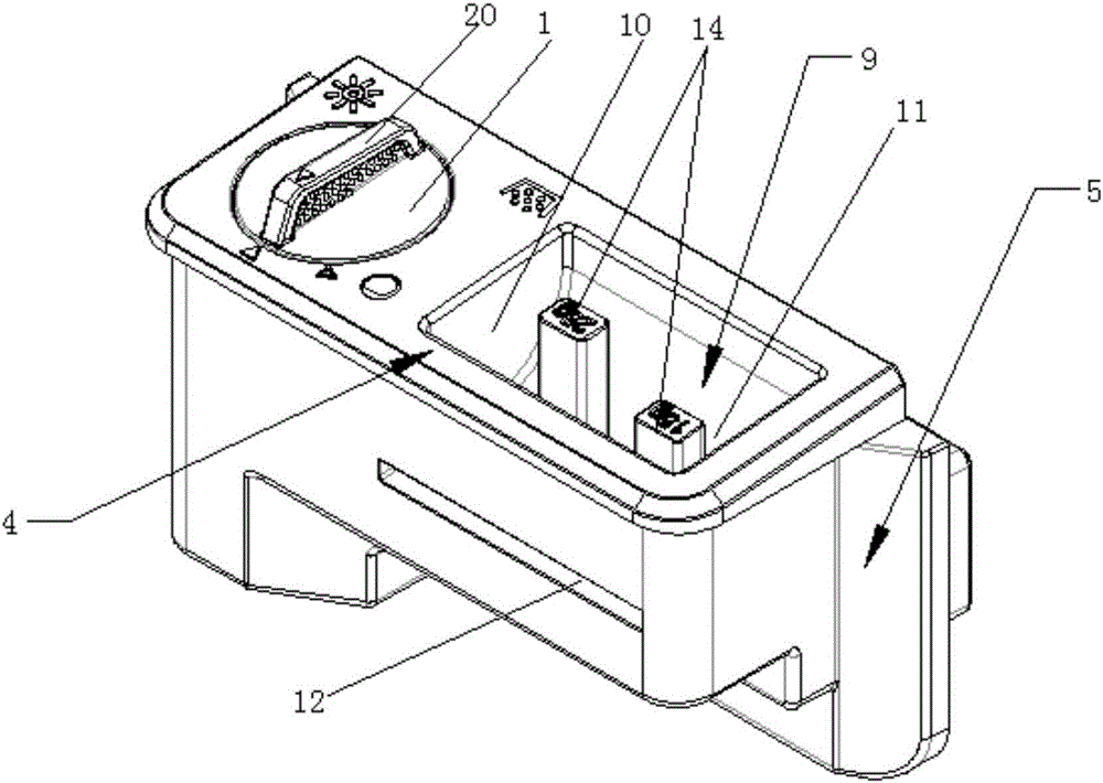 Distributor for dish-washing machine and dish-washing machine