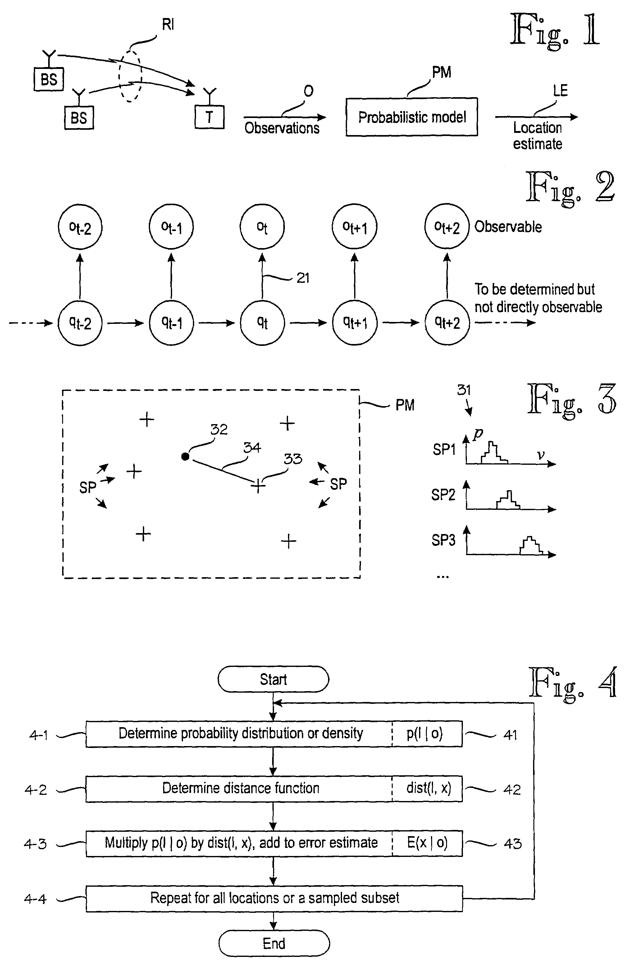 Error estimate concerning a target device's location operable to move in a wireless environment