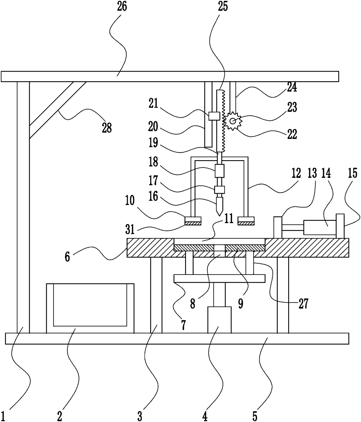 A high-efficiency drilling equipment for carbon fiber composite products