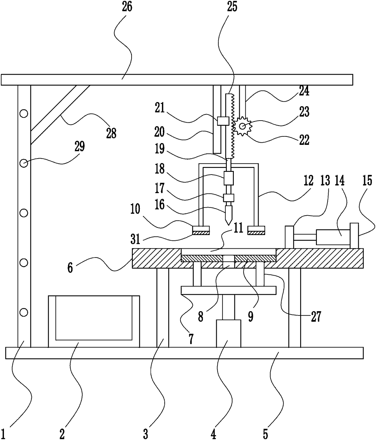 A high-efficiency drilling equipment for carbon fiber composite products